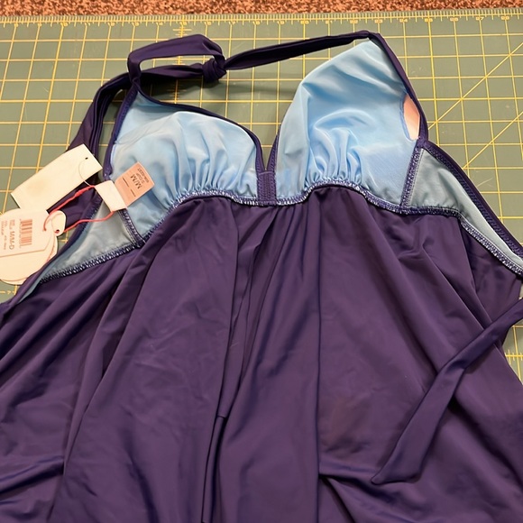 New Profile Blush by Gottex apron Tankini Top size medium - Picture 3 of 4